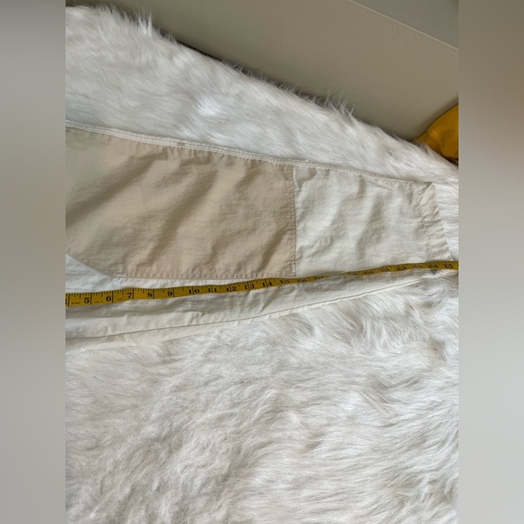 Nike high rise loose fit two tone Women's White and Cream Pants - Picture 9 of 16